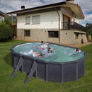 Piscina Ovale Fuori Terra 500x300xh132 cm in Acciaio e PVC Gre Granada