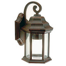 Lampada Applique Esagonale Piccola Colore Ruggine per Esterno Linea Rice Sovil