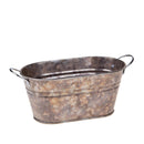 Set 4 Cesti Contenitori in Ferro con Manici 26 cm 