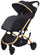 Poussette trolley pliante Barotti Primo XL pour enfants noir/or