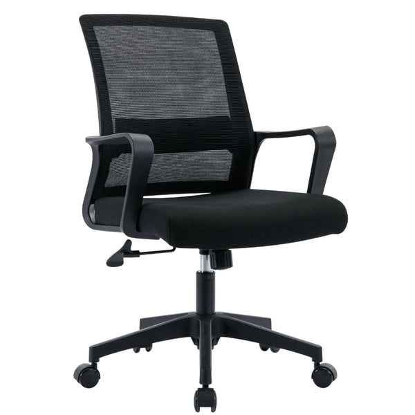 prezzo Sedia Operativa da Ufficio 45x51x94/100h cm Ergonomica con Supporto Lombare Nera