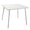 Tavolo da Giardino 80x80xh72 cm in Metallo Rovigo Bianco