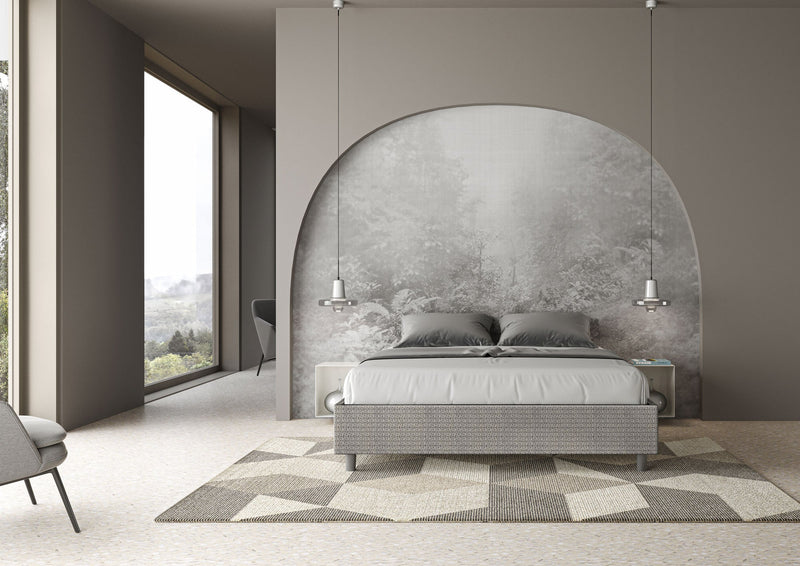 Letto Matrimoniale Azelia Labirinto 02 Grigio Varie Misure