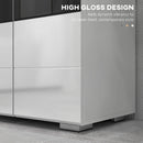 Mobile Sotto Lavabo Bagno 2 Ante 60x36,5x56 cm in MDF Bianco