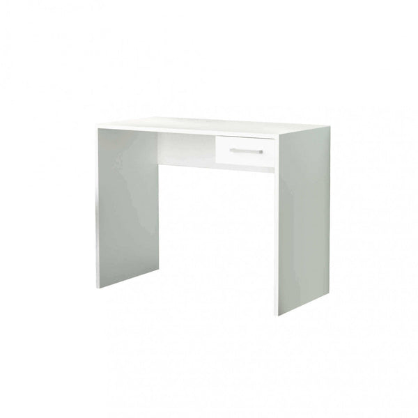 Tom Bianco PC Stand Desk 90x45x74 h cm en aggloméré bilaminé blanc prezzo