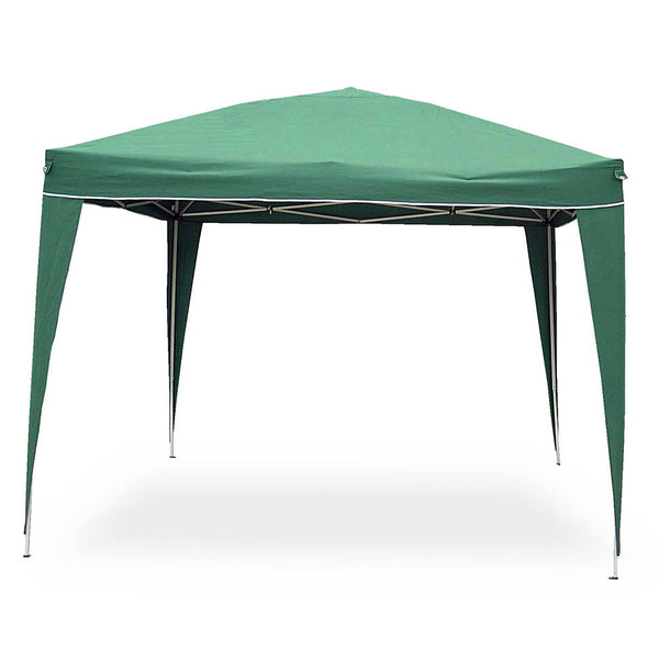 sconto Gazebo Pop Up Pliable 3x3 M Structure Refermable en Acier Tissu Vert