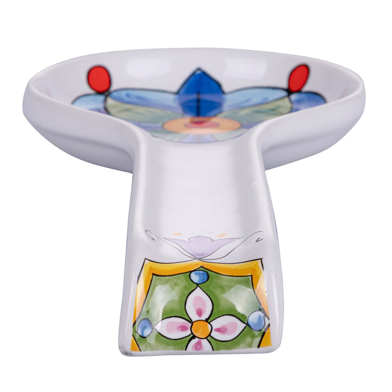 Poggiamestolo 27,8x12,4x3,5 cm  in Ceramica VdE Tivoli 1996 Infinito Alicudi