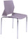 Chaise en Polypropylène et Chromo Vandi Gris Clair