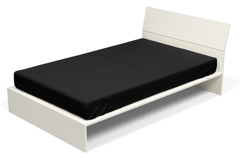 Lenzuolo Sotto con Angoli ed Elastico Tinta Unita Nero