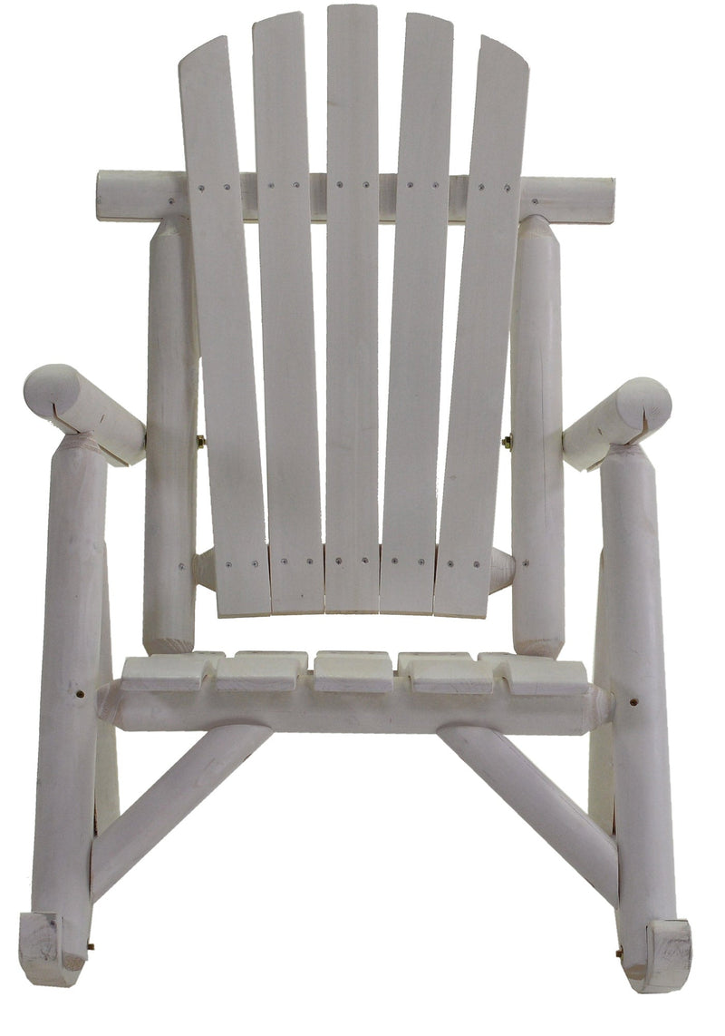 Sedia a Dondolo in Legno Kyoto Bianco