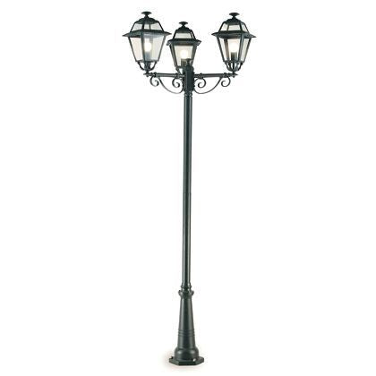 Lampe Palo Alto à Trois Lumières pour Jardin Couleur Gris pour Extérieur Ligne Elegance Livos prezzo