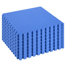 Tappeto Puzzle 32 Pezzi 63x63 cm in EVA Morbido Blu 