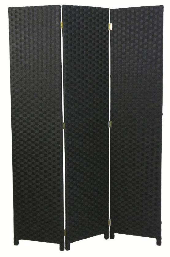 Separè Divisorio in Carta Linea Paper 3 Ante Nero