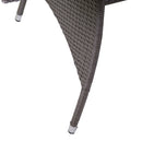 Tavolo da Giardino Rettangolare in Polyrattan Providence Grigio