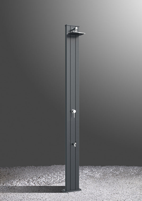 Doccia da Esterno Giardino Miscelatore e Lavapiedi Arkema Spring S Fascia Inox Blu sconto