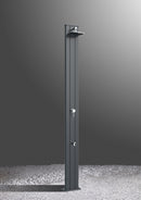 Doccia Solare da Esterno Giardino 30L Miscelatore e Lavapiedi Arkema Spring S Bianco Crema