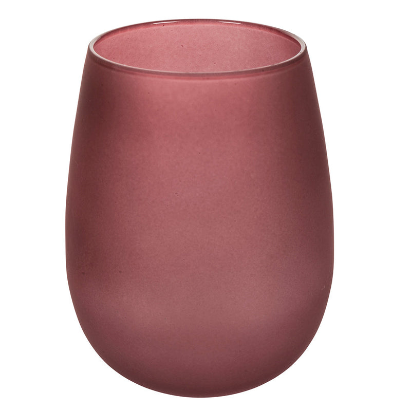 Set 6 Bicchieri Acqua Effetto Ghiaccio Happy Hour Provence in Vetro VdE Tivoli 1996 Viola