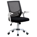 Sedia Operativa da Ufficio 62,5x55x94-104 cm in Tessuto Nero