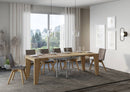 Tavolo Allungabile 90-246x90x77 cm Naxy Quercia Naturale