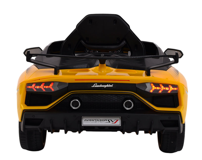 Macchina Elettrica per Bambini 12V con Licenza Lamborghini Aventador SVJ Small Giallo