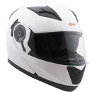 Casco Modulare per Moto Scooter SKA-P 5 XH Road Bianco Metal 