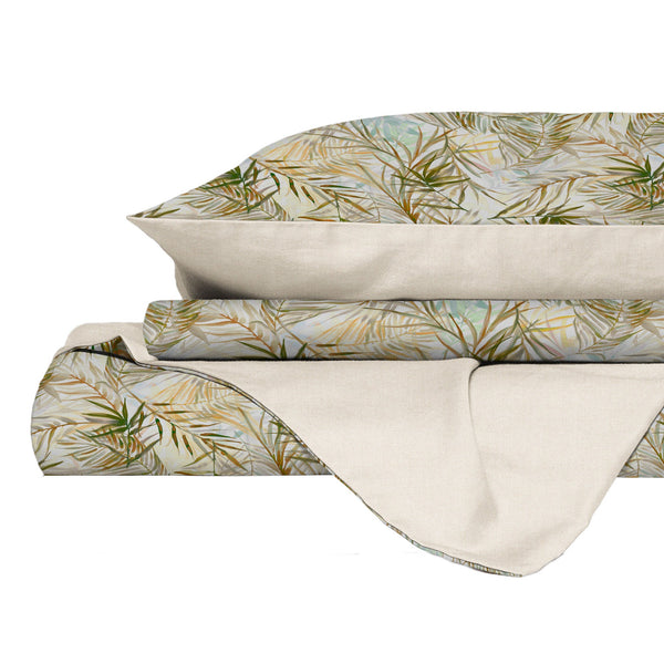 Copripiumino Matrimoniale con Federe Stampato in Puro Cotone Ego sconto