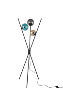 Piantana da Interno  E14 in Metallo Nero Opaco