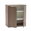 Mobiletto 2 Ante Rovere 75x38x85 h cm in Truciolare bilaminato Grigio