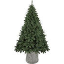 Base Supporto per Albero di Natale a Tronco 32x24x36 cm Universale con Ganci in Resina Chiaro      