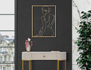Pannello da Muro Oro Woman 60x1x80 cm in Ferro 