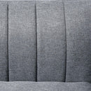 Divano Letto 2 Posti 173x75x73 cm in Tessuto Grigio