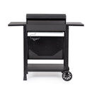 Barbecue a Gas 3 Bruciatori 109,5x51x98,7h cm Accensione Piezoelettrica in Acciaio Louis Nero