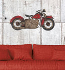Pannello Moto Red 98,5x5,5x47,5 cm in Ferro