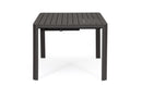 Tavolo Allungabile da Giardino 149x97/149x77.5 cm in Alluminio Kiplin Antracite