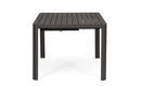 Tavolo Allungabile da Giardino 149x97/149x77.5 cm in Alluminio Kiplin Antracite