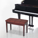 Panca Sgabello per Pianoforte con Vano Portaoggetti Marrone 