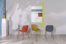 Set 4 Sedie 55x46xH79 cm in Polipropilene Eva Grigio Scuro