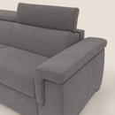 Divano Letto 3 Posti 200x100x95 cm in Tessuto Grigio