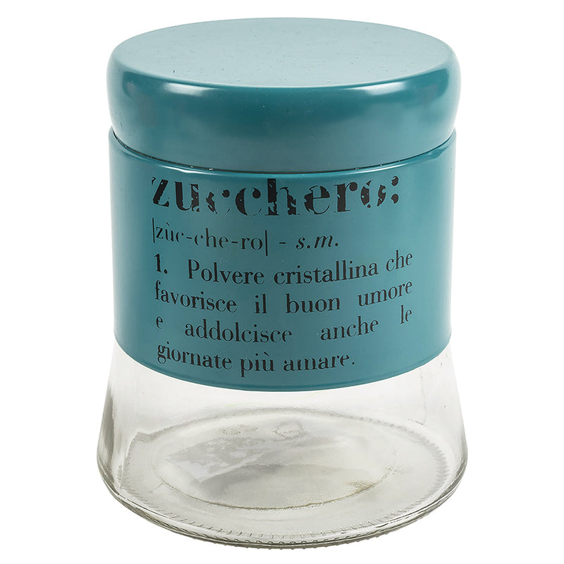 Set 3 Barattoli Sale Zucchero e Caffè 700 ml in Vetro e Metallo VdE Tivoli 1996 