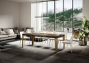Tavolo Allungabile 130-390x90x77 cm Flame Noce