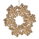 Set 12 Coroncina con Glitter Ø13 cm Oro