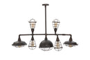 Lampadario Manhattan 7 Luci 111x48x58 cm in Ferro