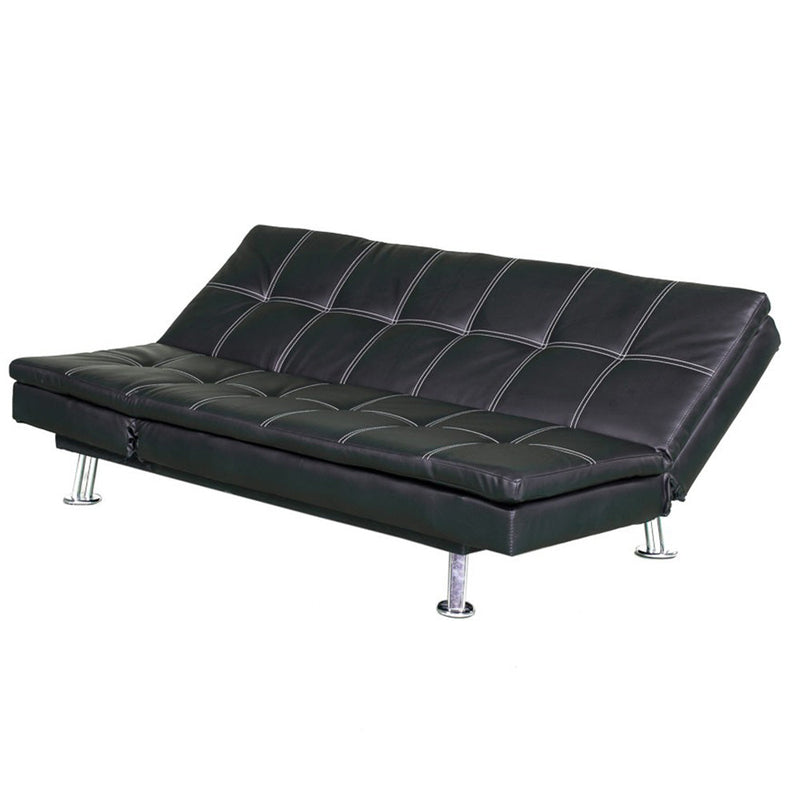 Divano Letto Prontoletto Bologna Rivestimento in Similpelle Nero