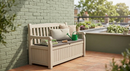 Panchina Contenitore da Giardino 140x60x84 cm in Resina Keter Eden Bench Beige
