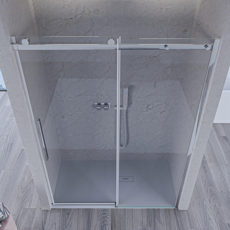 Porta Parete Doccia 1 Anta Scorrevole in Cristallo Trasparente 8mm H195 Bonussi Selina Varie Misure