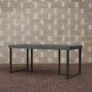 Tavolo 130x90x76 cm Apollo Fix Cemento