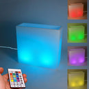 Vaso Luminoso da Esterno 79x74,7x29,1 cm In Polietilene Elegnace Led Rgb