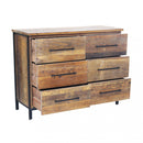 Mobile Bruce 110x45x86 h cm in Legno Marrone