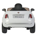 Macchina Elettrica per Bambini 12V con Licenza Fiat 500 Bianca