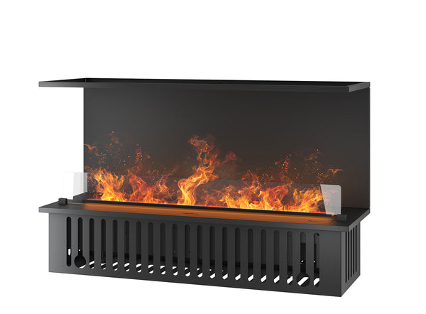 Camino a Vapore da Incasso 120x50x(19,8)x40 cm Invapo Inside C1200 con Ricarica Automatica in Acciaio Nero acquista